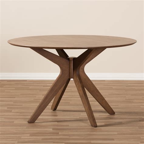 Check out our round wood coffee table selection for the very best in unique or custom, handmade pieces from our coffee & end tables shops. Baxton Studio Monte Mid-Century Modern Walnut Wood 47-Inch ...