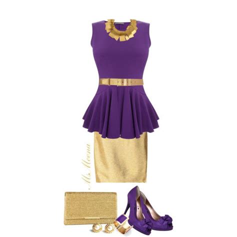 Royal Purple And Gold Dress To Impress Outfit Set Outfits