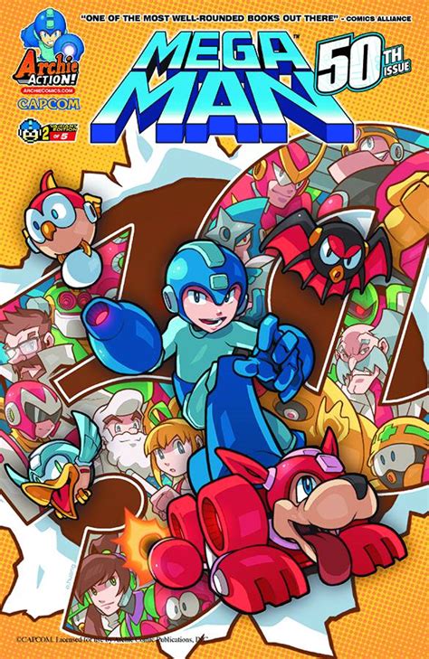 Mega Man 50 Huang Cover Fresh Comics