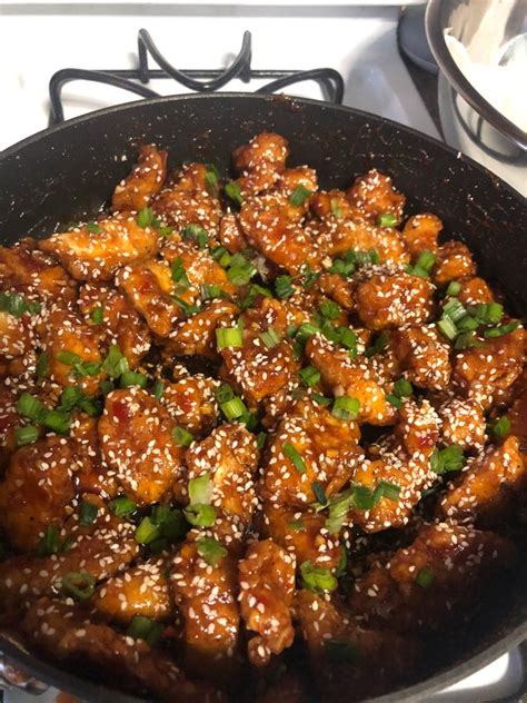 331 · first of all, this dish is hiiiiighly underrated! Crispy Sesame Chicken with a Sticky Asian Sauce