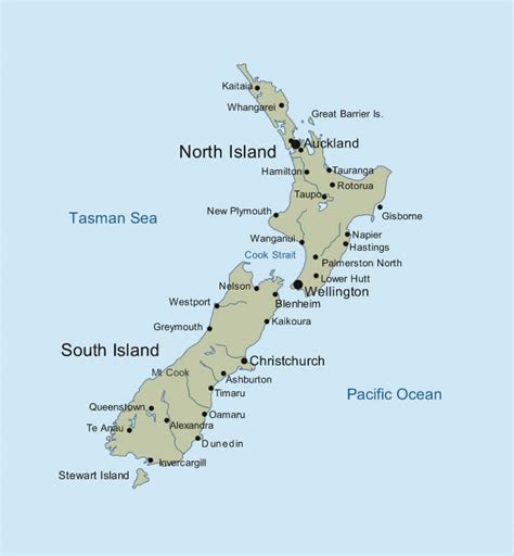 New Zealand Map Fotolip