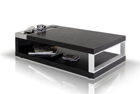 The combination of natural materials and sharp, brushed metals. Gemstone Modern Wenge Coffee Table