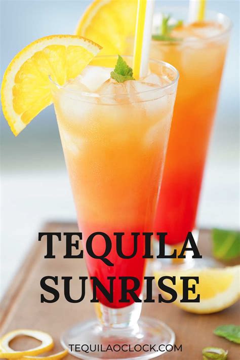 Tequila Sunrise Go To Recipe For Beginners Tequila O Clock