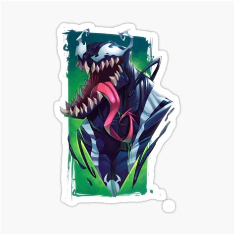 Marvel Venom Illustration Spider Man Venom Sticker For Sale By