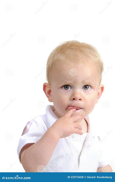 Kleiner Junge mit Ausdruck stockfoto. Bild von bild, schnitt - 22975458