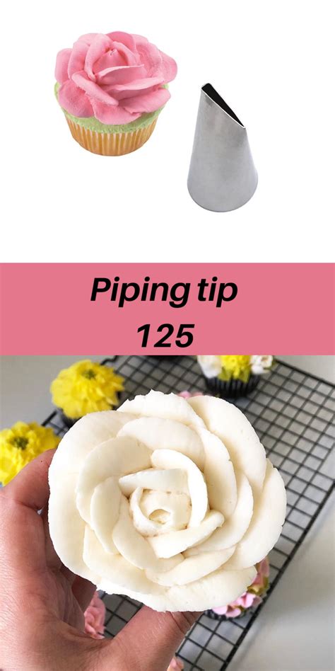 Place the nozzle to the cupcake/cake base,while squeezing gently,life nozzle. Rose petal icing piping nozzles set | Cake decorating ...