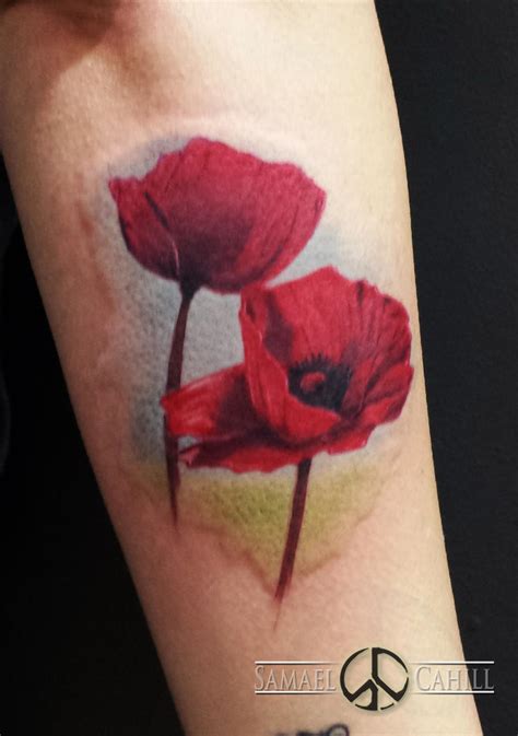 Remembrance Poppies Tattoo By Samael Cahill By Samaelcahill On Deviantart