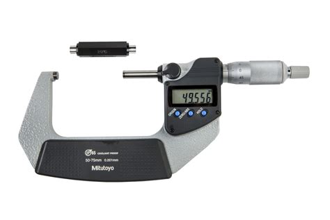 Mitutoyo 50 75 Mm Digimatic Ratchet Stop Micrometer Ip65 293 242 30