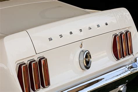 1969 Ford Mustang Boss 429 Taillight Emblem Photograph By Jill Reger