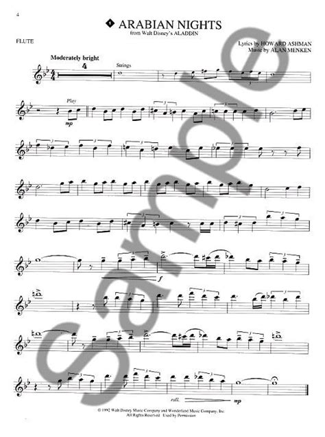 Mediumplay along with a full symphony orchestra!. sheet music flute disney - Google Search | Books | Pinterest | Disney, Sheet music and Aladdin