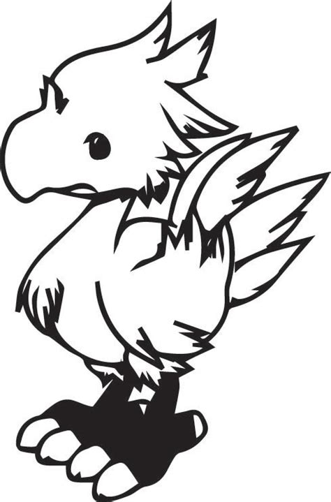 Ce coloriage et dessin de jeux vidéo pour les enfants est gratuit à imprimer et à colorier. Chibi Chocobo Vinyl Decal Final Fantasy Tactics