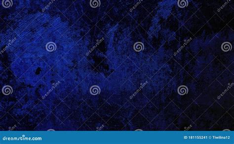 Dark Blue Grunge Background Of Old Wall Texture Stock Image Image Of