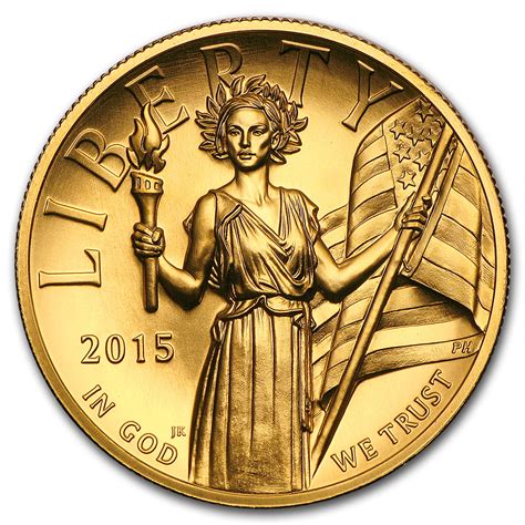 2015 High Relief American Liberty Gold Wbox And Coa