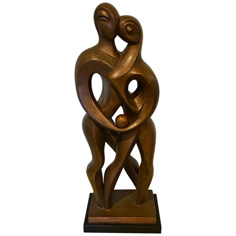 Adam And Eve Bronze Sculpture Signed Zavel Silber For Sale At 1stdibs