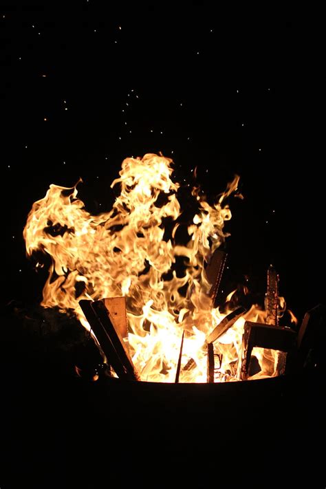 Free Photo Fire Hot Flame Heat Burn Embers Brand Hippopx