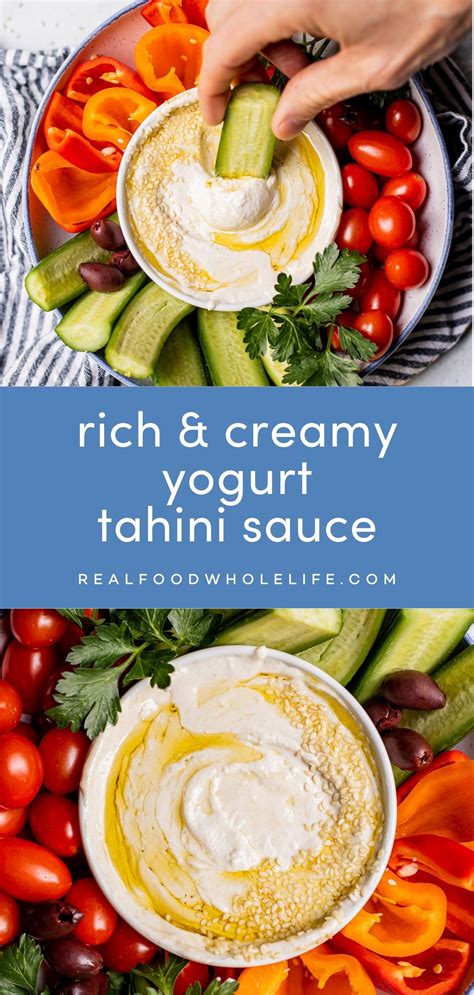 Minute Yogurt Tahini Sauce Real Food Whole Life