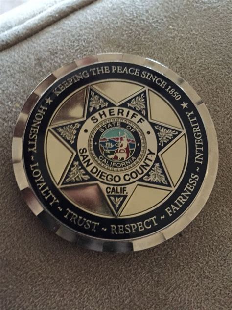 San Diego County Sheriffs Office Dsa Police Insignes