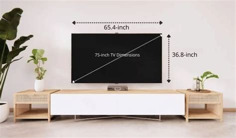 75 Inch Tv Dimensions Complete Guide With Drawings