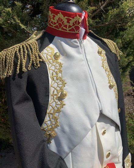 Gents Braided Napoleon Uniform Napoleonic Uniform Nautical Costumes