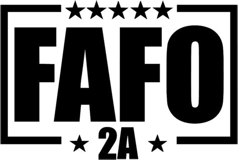 Fafo 2a Sticker 5 Decal Black Decal Liberty 2nd