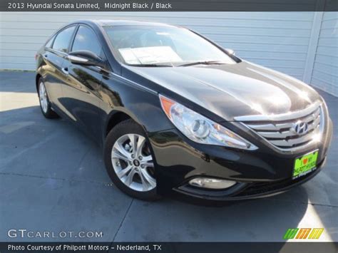 We analyze millions of used cars daily. Midnight Black - 2013 Hyundai Sonata Limited - Black ...
