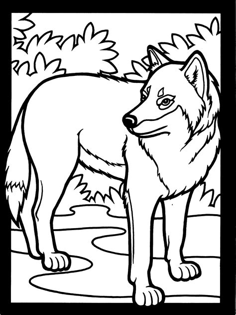 Free Wolf Coloring Pages