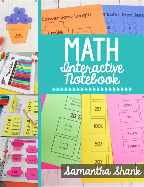 Math Interactive Notebook Cover Learn In Color