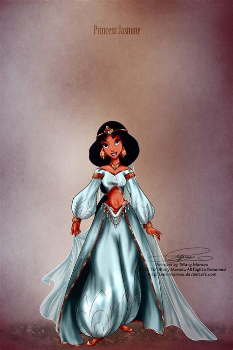 Princess Jasmine By Tiffanymarsou On Deviantart Disney Princess