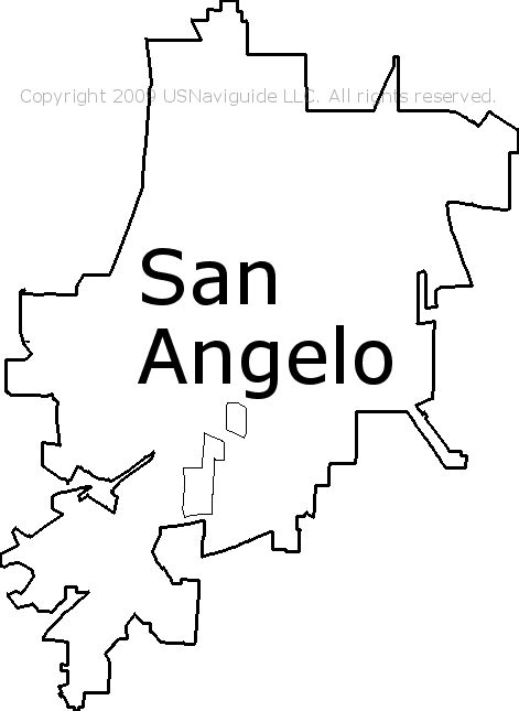 San Angelo Zip Code Map Table Rock Lake Map