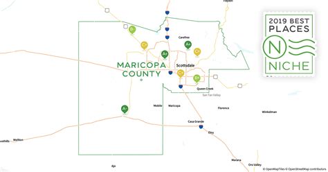 Maricopa County Map With Cities Gambaran
