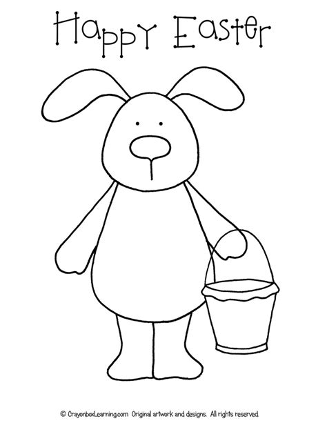 You can also print out the page and stick up on the display. *FREE* Easter Bunny Coloring Sheet | Crayonbox Learning ...