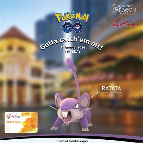 Order tickets, check local showtimes and get directions to tgv gurney paragon & imax. Catch this Pokemon: Ratata and walk away with TGV movie ...