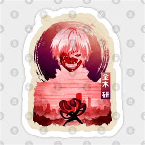 Minimalist Silhouette Kaneki Tokyo Ghoul Sticker Teepublic
