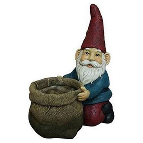 Hi Line Gift 75573 Gnome Kneeling With Planter Statue Walmart Com