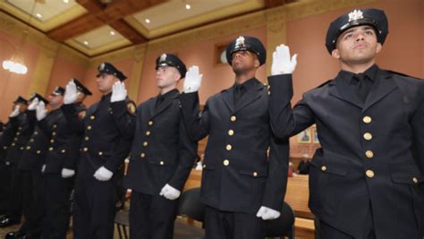 Jersey City Police Department Swears In Nine New Officers Bringing