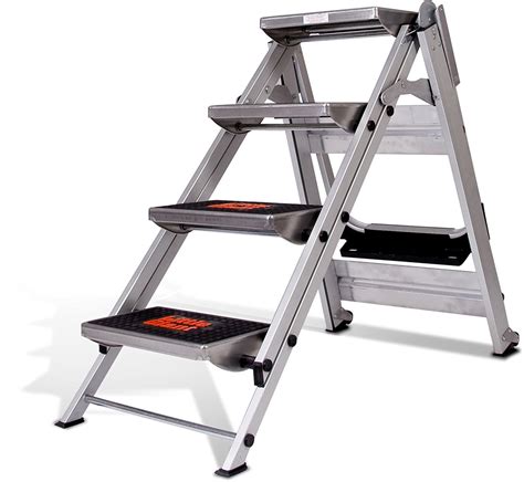 Safely using a ladder on stairs will make a difference. Little Giant 10410BA Safety Step Ladder
