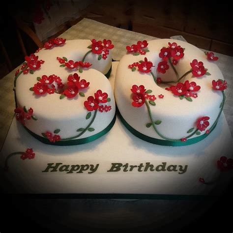 Generally, the older the person is, the greater the celebration occasion is. 60th Birthday Strawberry Fondant Cake - 6 Kg., Cakes with ...
