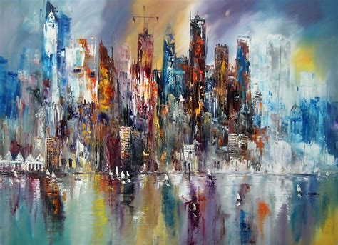 Towers Cityscapes Inner Soulart Painting Abstract Abstract Painting