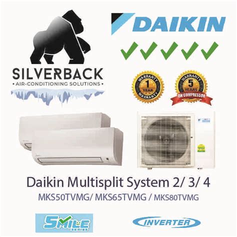 Daikin System 5 Aircon Silverback Air Con