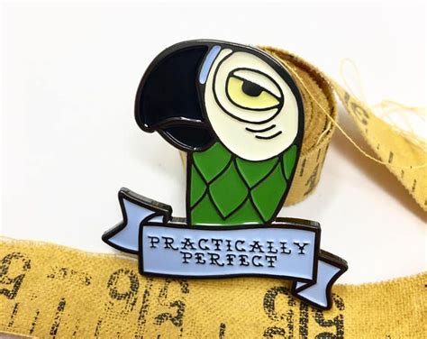Soft Enamel Pin Cute Enamel Pin Mary Poppins Practically Perfect