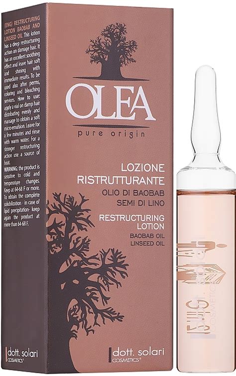 Dott Solari Olea Restructuring lotion Baobab linseed oil Дълбоко