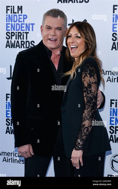 Ray Liotta And Jacy Nittolo Walking On The Red Carpet At The 35th