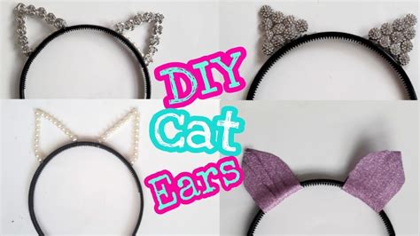 Diy Cat Ears Headband Easy And Inexpensive Youtube