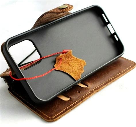 Apple Iphone 12 Leather Cover Case Holder Wallet Cover Cell Etsy Uk