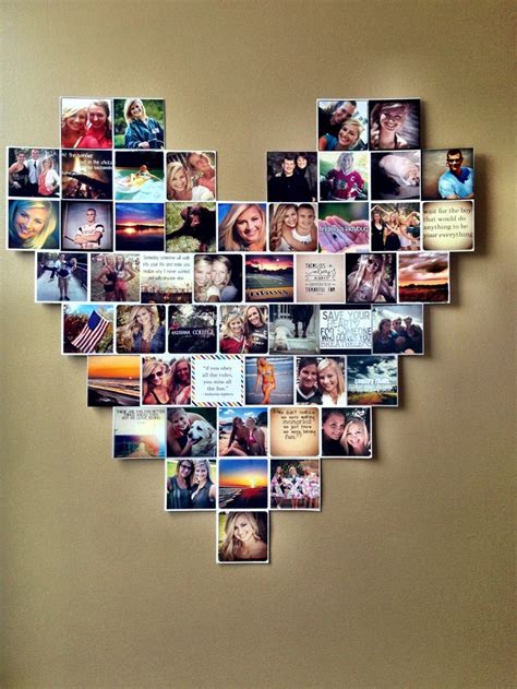 Maybe you would like to learn more about one of these? heart photo collage - dorm room ideas - instagram pictures ...