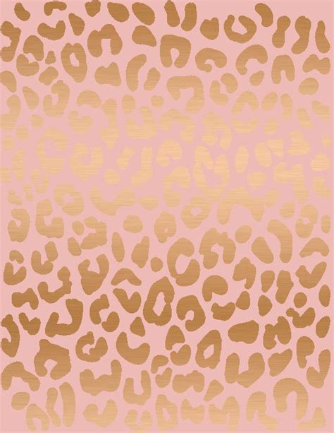 Rose Gold Leopard Print Wallpaper Iphone - Mural Wall