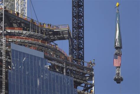 Nycs New Look One World Trade Center Spire Scrapes Sky