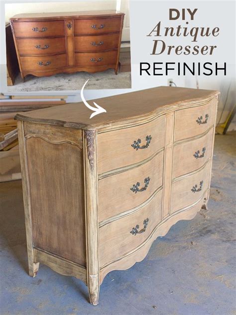 How To Strip And Sand A Stained And Varnished Vintage Dresser To A Natural Wood Finish Vintage