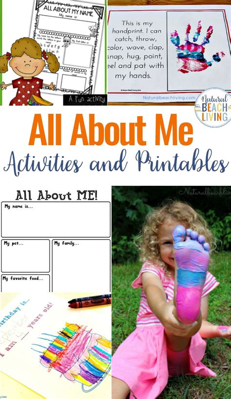 All About Me Activities For Preschool And Kindergarten Natural Beach