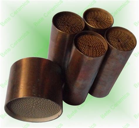 The metallic honeycomb substrate is manufactured of the high temperature resistance steel. Euro 4 Motorcycle Exhaust System Honeycomb Metal Catalytic ...